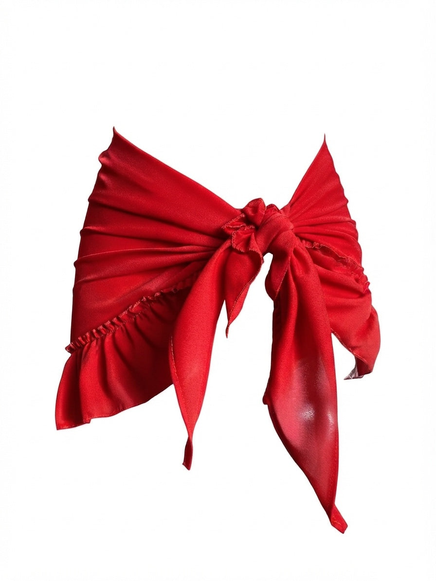 Pareo con Olanes Rojo