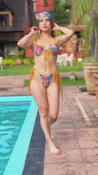 Bikini Mosaico Fruncido