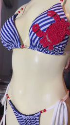 Bikini Triángulo Navy Crab